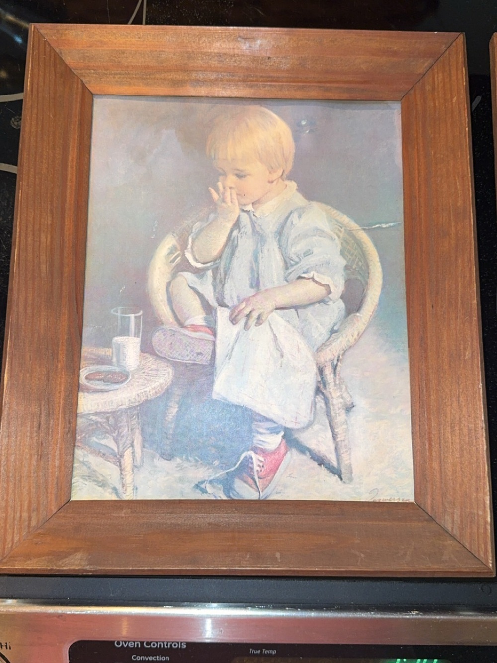 Vintage James Ingwersen “Gary & Gretchen” framed prints-set of 2